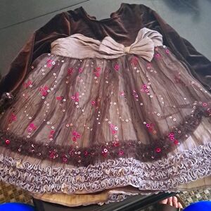 Iris & Ivy Velvet & Sequin Dress